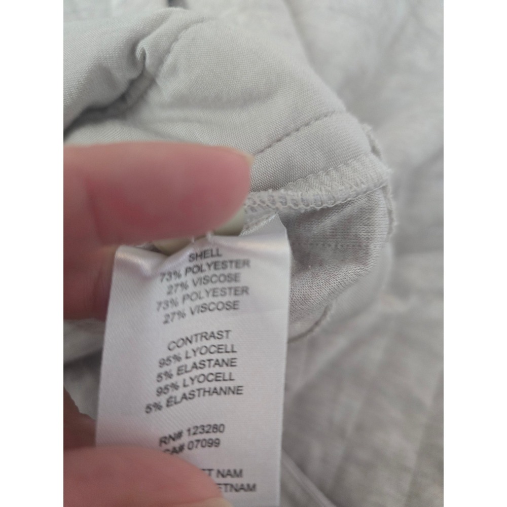Travis Mathew Coastal Quilted Shacket Heather Tan Button Front Jacket Large - Picture 8 of 8